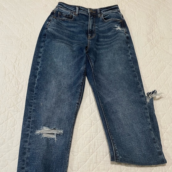 American Eagle Outfitters Denim - Extra high rise mom jeans size 0 A&E
